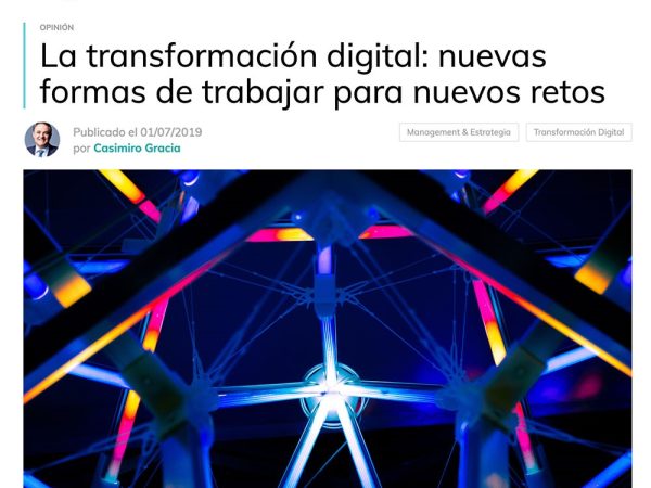 Transformación digital, nuevas formas de trabajar